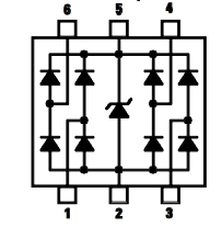 Hyperedge- , PCB Design, Hardware Design, Electronics Design, A TVS diode array designed for ESD protection of multiple I/O ports