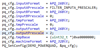 Hyperedge- , PCB Design, Hardware Design, Electronics Design, This part of the example program configures and initializes the PowerQuad unit.