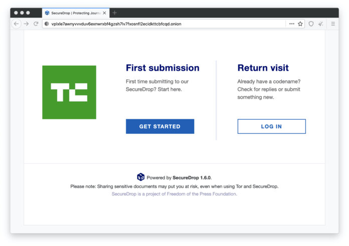 You can now securely submit tips to TechCrunch using SecureDrop