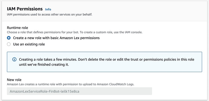Hyperedge- , PCB Design, Hardware Design, Electronics Design, For Runtime role, select Create a new role with basic Amazon Lex permissions.