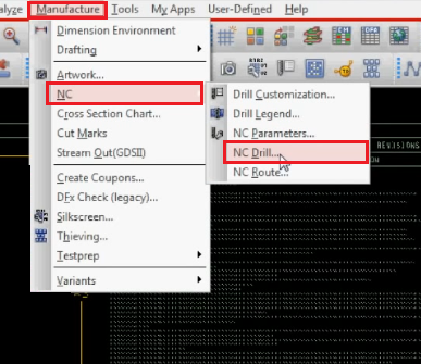 How to export NC Drill file in Allegro