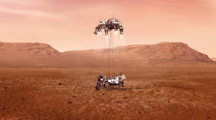 The Perseverance landing