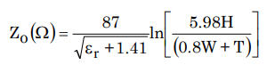 Hyperedge- , PCB Design, Hardware Design, Electronics Design, Characteristic impedance of a microstrip line