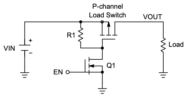 Example of a load switch circuit