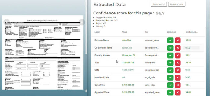 Cognitive document processing for automated mortgage processing