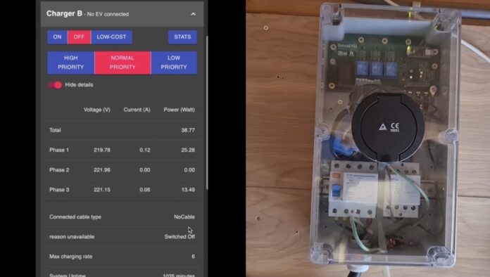 DehneEVSE is a custom, Nano 33 IoT-controlled EV charging station