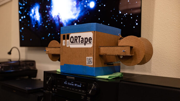 QRTape is a reel-to-reel QR code music player