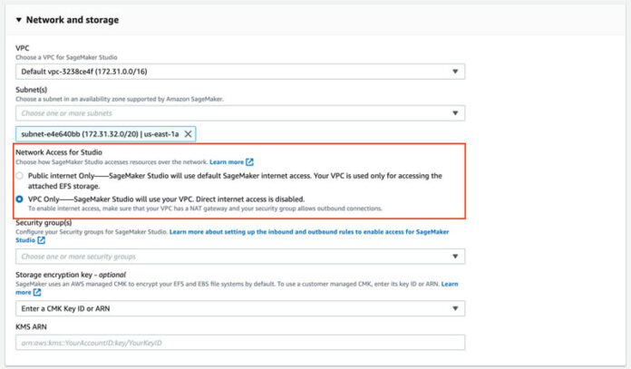 Securing Amazon SageMaker Studio internet traffic using AWS Network Firewall