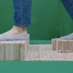 Elevate is a walkable pin array floor that generates shape-changing terrains for VR