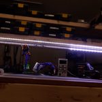 PIR sensors automatically light up workbench zones