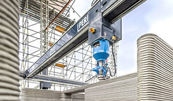 Giant 3D printer as builder