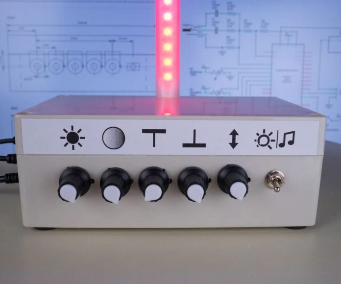 Watch your music come to life on this single LED strip audio spectrum visualizer