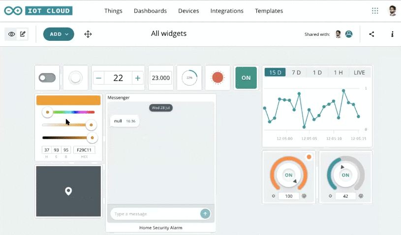 Hyperedge- , PCB Design, Hardware Design, Electronics Design, Arduino Cloud Widget Sizes