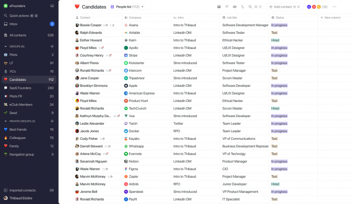 Folk helps you share contacts with your team