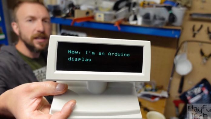 Repurposing the VFD unit from an old Epson POS display using Arduino