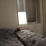 Zom-B-Gone! is an artificial sunrise lamp to combat morning grumpiness