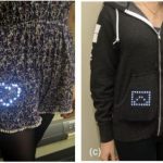 PocketView is an LED display that shows info through clothes and other fabrics