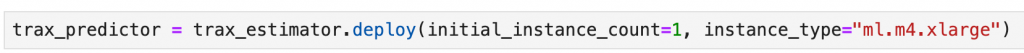 Deploying the estimator