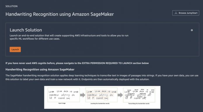 Build custom Amazon SageMaker PyTorch models for real-time handwriting text recognition