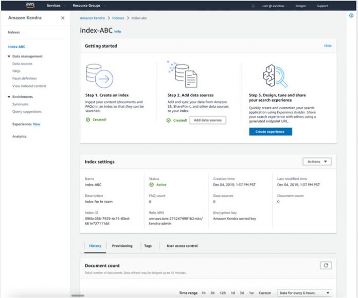 Quickly build custom search applications without writing code using Amazon Kendra Experience Builder