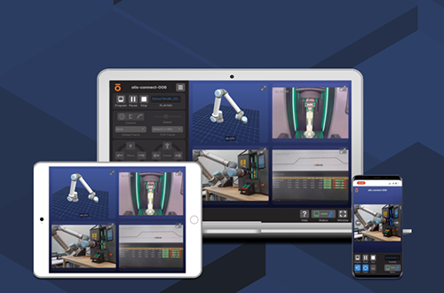 Software used for remote control of industrial robots