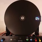 This spinning disk produces animations using a single LED