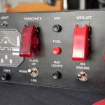 This realistic control panel takes the flight simulator experience to new heights