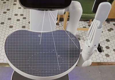 PUDU server robot adds utility arm