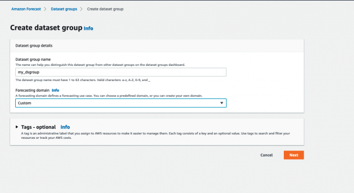 Choose specific timeseries to forecast with Amazon Forecast