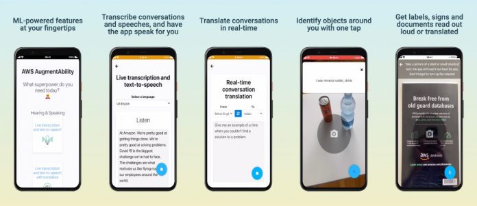 Use AWS AI and ML services to foster accessibility and inclusion of people with a visual or communication impairment
