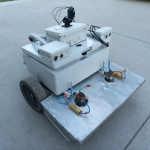 Centimeter-scale lawn mower positioning without GPS RTK