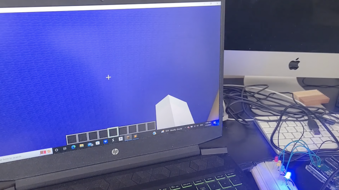 Minecraft controls this LED array