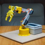Move this custom robotic arm through a touchscreen interface