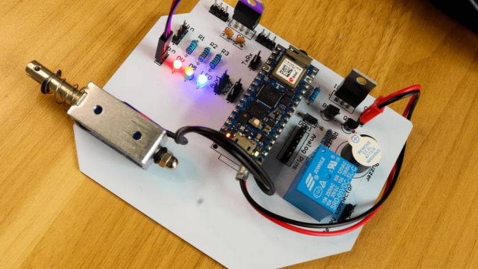 This smart lock uses voice recognition to control access