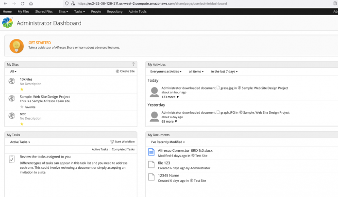 Intelligently search Alfresco content using Amazon Kendra