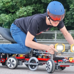 This snake robot is large enough to ride upon
