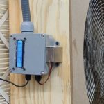 Shop fan automatically activates when airborne particulates are present