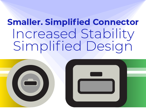  Smaller, Simplified Connector