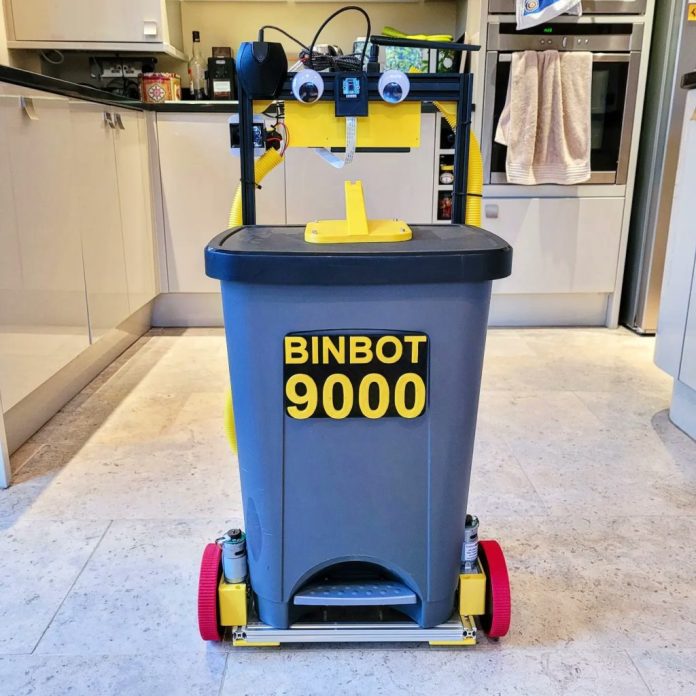 Binbot 9000 moves to where the trash is