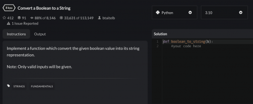 codewars screenshot