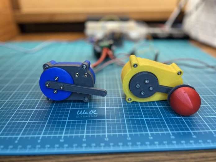 3D-printed continuous rotation servo motor is super smooth