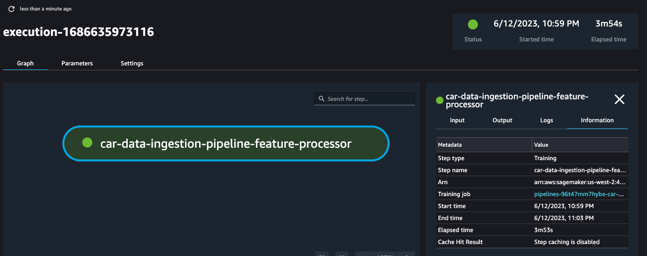Hyperedge- , PCB Design, Hardware Design, Electronics Design, Image shows the sagemaker UI with the pipelines in execution
