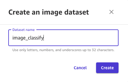Dataset creation