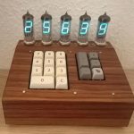 A beautiful custom calculator built with IV-12 VFD tubes