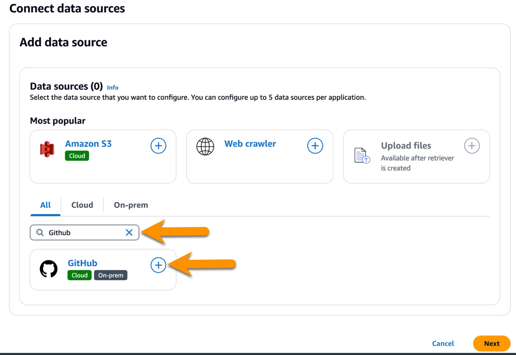 Hyperedge- , PCB Design, Hardware Design, Electronics Design, Amazon Q Business already has connector for Github. Type Github in the search box, from the search results GitHub, click on the Plus icon.
