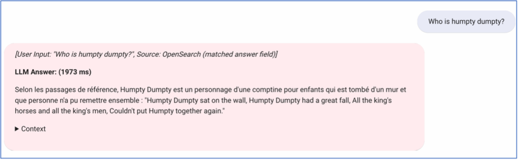 Answer in different languages