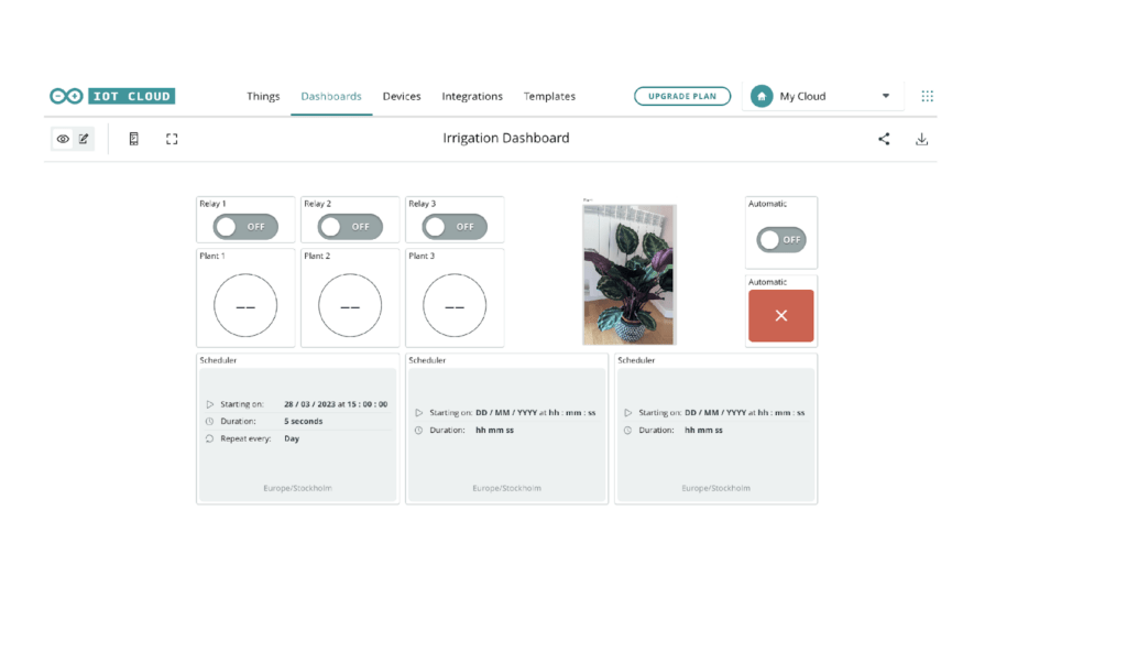 Hyperedge- , PCB Design, Hardware Design, Electronics Design, IoT dashboard idea on Arduino Cloud: Visual growth diary of your plant