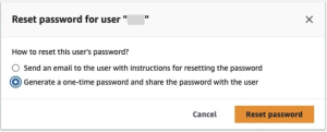 Amazon Q Business Identity Center Password Reset