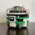 The Swervebot is an omnidirectional robot that combines LEGO and 3D-printed parts