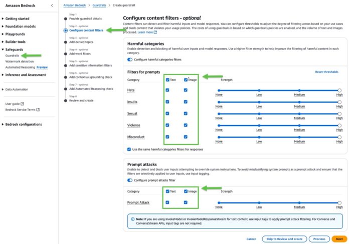 Amazon Bedrock Guardrails image content filters provide industry-leading safeguards, helping customer block up to 88% of harmful multimodal content: Generally available today